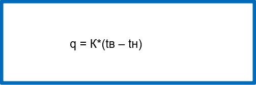 формула расчета теплопотерь