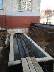 прокладка труб к жилому дому ТК Флекс Трубы изопрофлекс и касафлекс