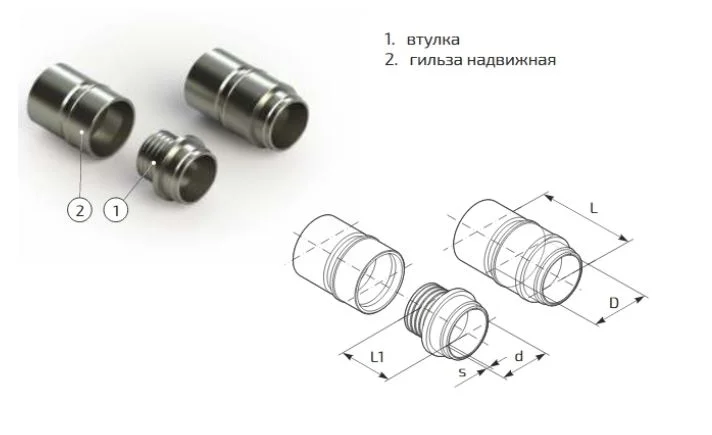 фитинг для труб изопрофлекс