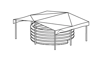 хранение труб под навесом