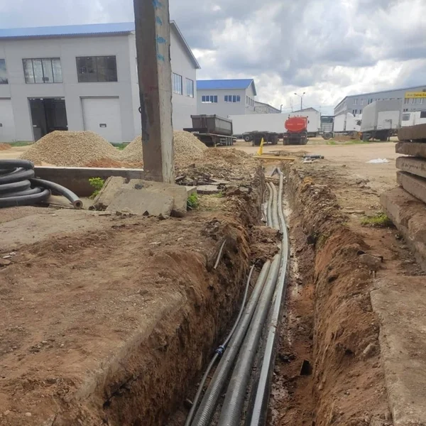 прокладка труб для автотехцентра